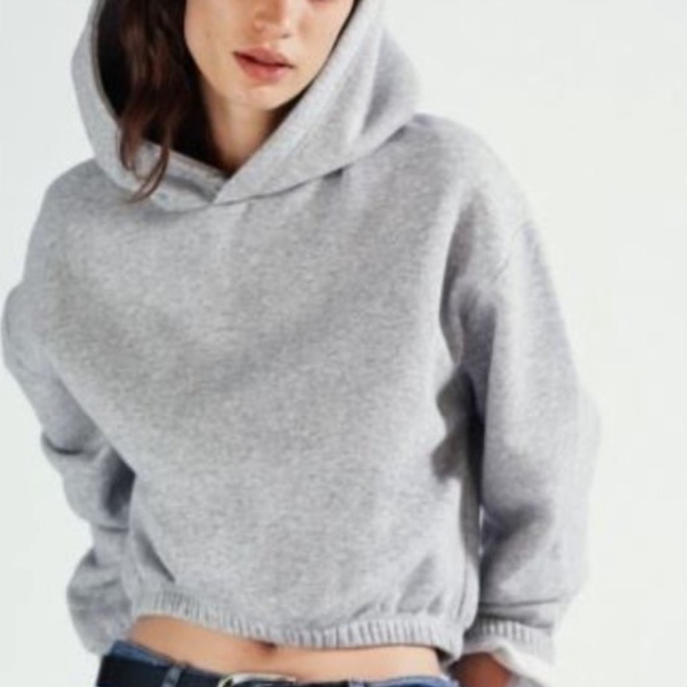 Zara Gray Sinched Hoodie